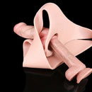 7.87in Silicone Ultra Elastic Harness Hollow Strap-On Dildo Sleeve