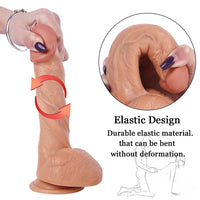 7.87in Soft Double Layer Silicone Dildo Adult Toy For Females
