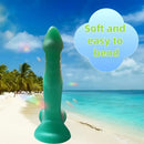7.87in Soft Flexible Liquid Silicone Monster Female Dildo For Sex