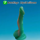7.87in Soft Flexible Liquid Silicone Monster Female Dildo For Sex
