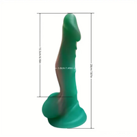 7.87in Soft Flexible Liquid Silicone Monster Female Dildo For Sex