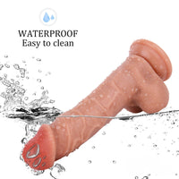 7.87in Soft Liquid Silicone Realistic Dildo Women Adult Sex Toy