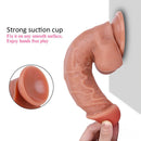 7.87in Soft Liquid Silicone Realistic Dildo Women Adult Sex Toy