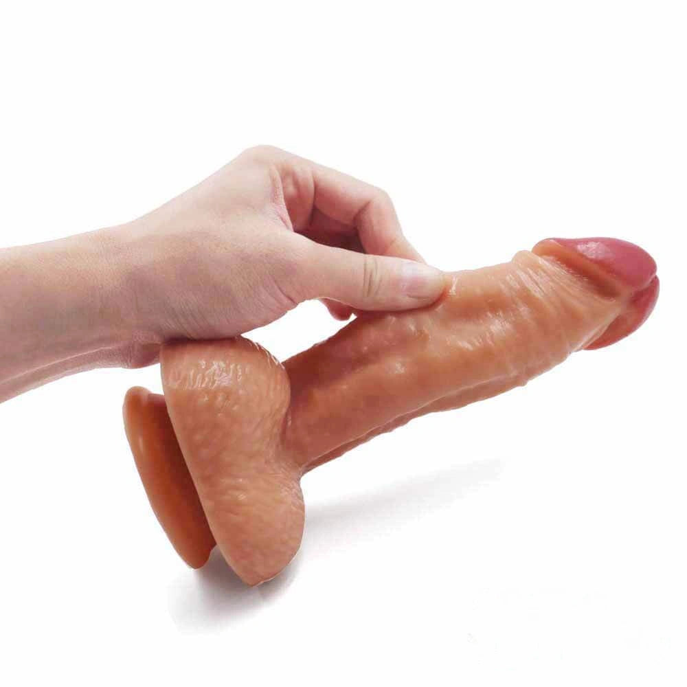 7.87in Soft Real Feeling Lifelike Dildo Sex Toy For Couples
