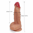 7.87in Soft Real Feeling Lifelike Dildo Sex Toy For Couples