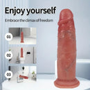 7.87in Soft Silicone Dildo With Sliding Skin For G-spot Vaginal Anal Play