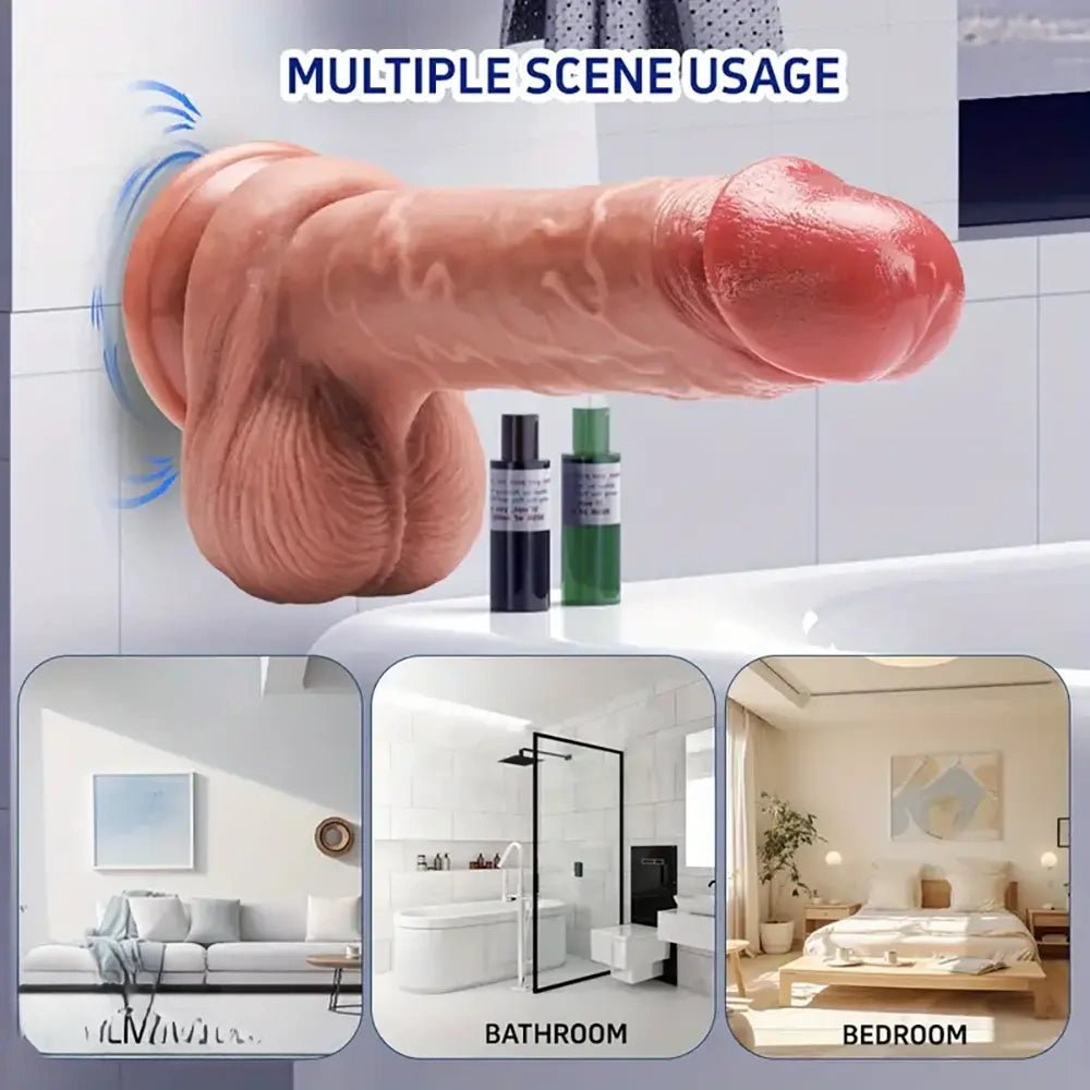 7.87in Soft Silicone Male Female Dildo For Adults Vaginal Love Sex Toy