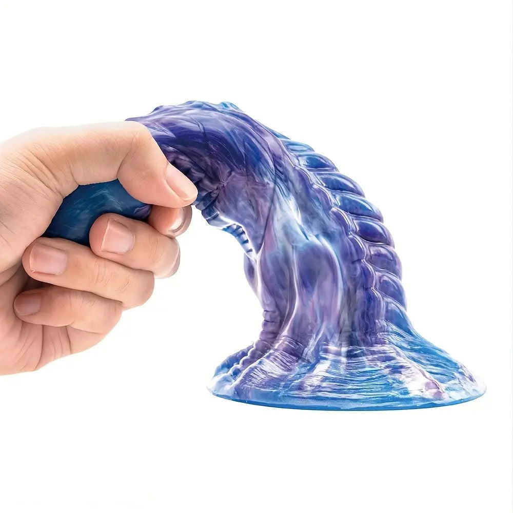 7.87in Special-Shaped Mixed Color Silicone Sex Odd Orgasm Adult Dildo