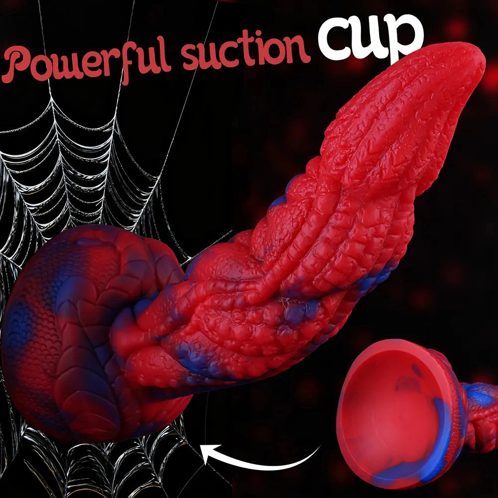 7.87in Spider Skin Liquid Silicone Soft Dildo Adult Pleasure Product