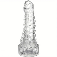7.87in Spiked Dragon TPE Clear Soft Monster Fantasy Women Dildo