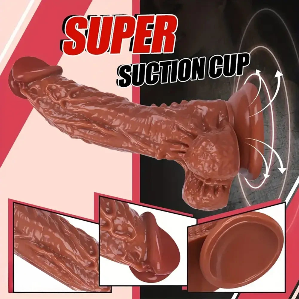 7.87in Spiked Real Love Dildo For Adult Women Sex Toy Female Masturbator