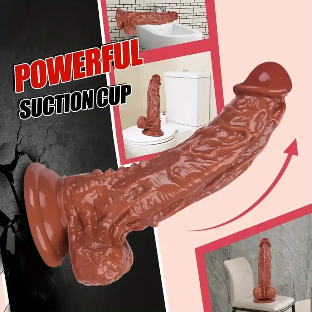 7.87in Spiked Real Love Dildo For Adult Women Sex Toy Female Masturbator