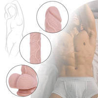 7.87in Super Real Skin Silicone Dildo Male Silicone Penis Toy