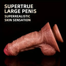 7.87in Superb Skin Thick Real Feeling Silicone Dildo For Women Men