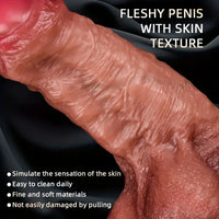 7.87in Superb Skin Thick Real Feeling Silicone Dildo For Women Men