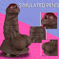 7.87in Superb Skin Thick Real Feeling Silicone Dildo For Women Men