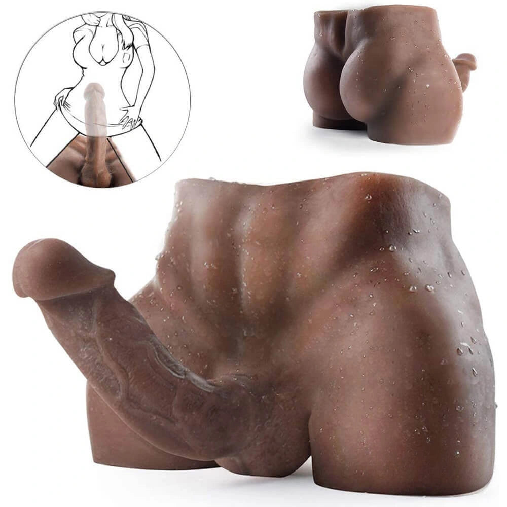 7.87in Swing Dildo 10lb TPE Men Torso For Women Orgasm