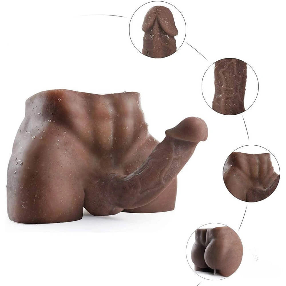 7.87in Swing Dildo 10lb TPE Men Torso For Women Orgasm