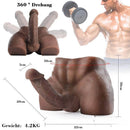 7.87in Swing Dildo 10lb TPE Men Torso For Women Orgasm