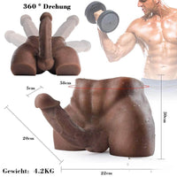 7.87in Swing Dildo 10lb TPE Men Torso For Women Orgasm