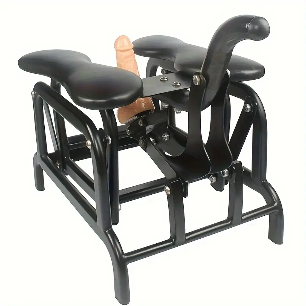 7.87in Telescopic Metal Frame Dildo Chair For Women Men Couples 18+ Adults