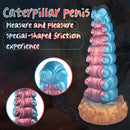 7.87in Tentacle Caterpillar Penis Fantasy Silicone Soft Dildo For Enhancer
