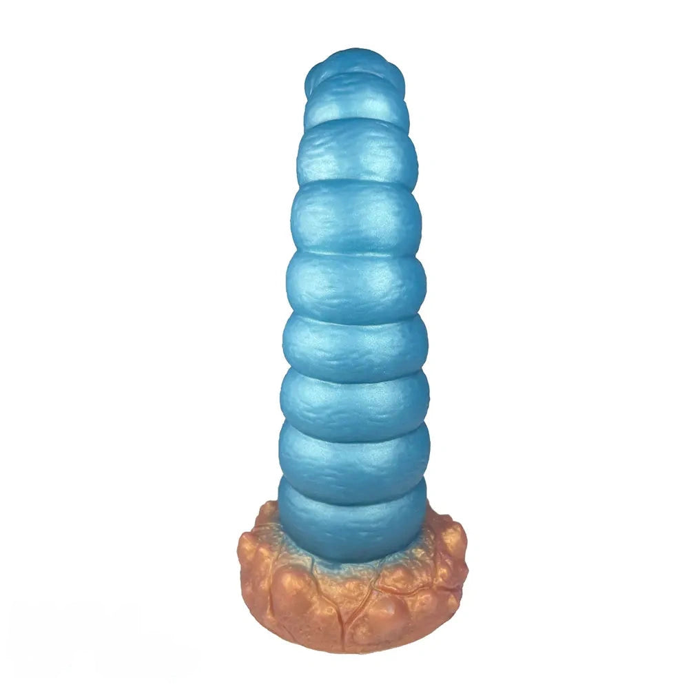 7.87in Tentacle Caterpillar Penis Fantasy Silicone Soft Dildo For Enhancer