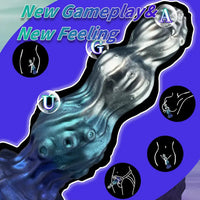 7.87in Tentacle Fantasy Knot Silicone Dildo Couple Intimacy Game Toy