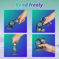 7.87in Tentacle Fantasy Knot Silicone Dildo Couple Intimacy Game Toy