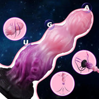 7.87in Tentacle Fantasy Knot Silicone Dildo Couple Intimacy Game Toy