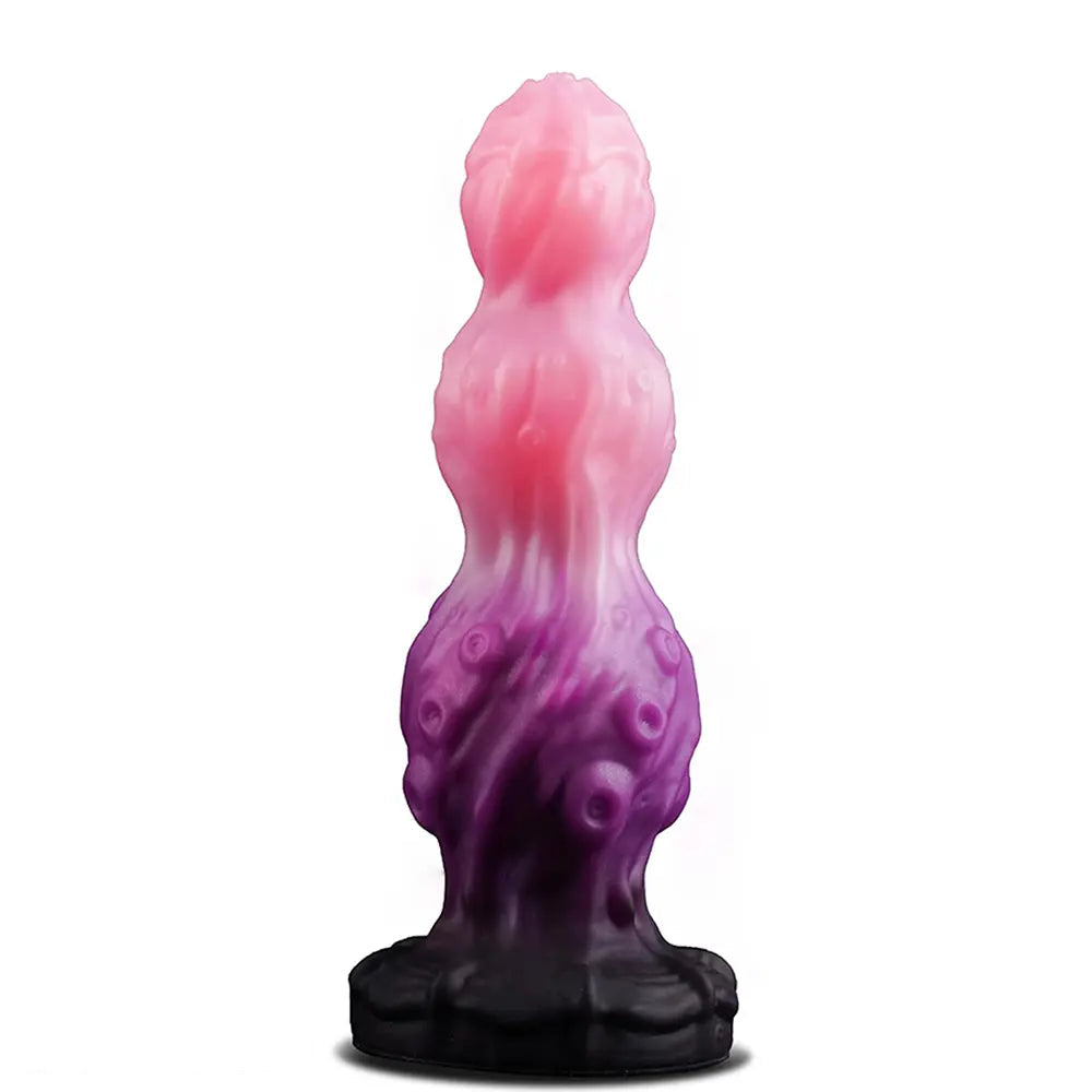 7.87in Tentacle Fantasy Knot Silicone Dildo Couple Intimacy Game Toy