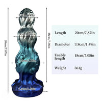 7.87in Tentacle Fantasy Knot Silicone Dildo Couple Intimacy Game Toy