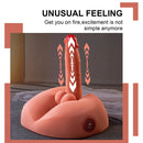 7.87in Unusual Feeling Lifelike Skin Soft Thrusting Vibrating Male Dildo Torso