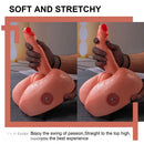 7.87in Unusual Feeling Lifelike Skin Soft Thrusting Vibrating Male Dildo Torso