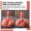 7.87in Unusual Feeling Lifelike Skin Soft Thrusting Vibrating Male Dildo Torso