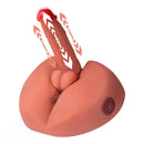 7.87in Unusual Feeling Lifelike Skin Soft Thrusting Vibrating Male Dildo Torso