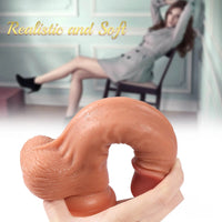 7.87in Vivid Shape Penis Glans Dildo With Lifelike Blood Vessel
