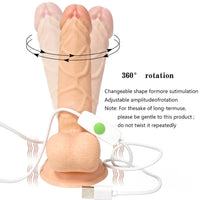 7.87in Waterproof 11 Frequencies Vibrating Modes Swing G Spot Dildo