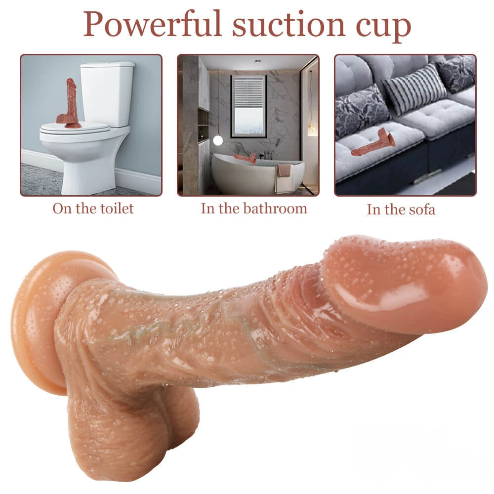 7.87in Wife Big Dildo Dual Layer Hard Sex Adult Toy