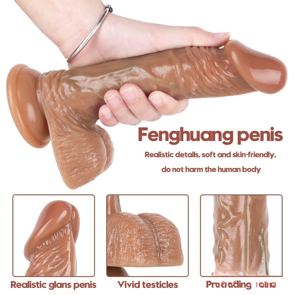 7.87in Wife Big Dildo Dual Layer Hard Sex Adult Toy