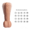 7.87in Wireless Control Lifelike 20 Modes Vibrating Dildo With Sucker