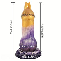 7.87in Zodiac Rabbit New Strange Shaped Dildo Simulation Penis Dildo