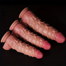 7.8in 7.87in 10.63in Fantasy Real Skin Silicone SM Bondage Female Dildo