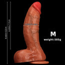 7.8in 8.66in 9.44in 11.41in Curved Fat Lifelike Real Skin Dildo Sex Toy Penis