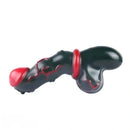 7.8in Alien Mutant Simulation Penis Colorful Ribbed Vaginal Handle Dildo