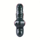7.8in Alien Mutant Simulation Penis Colorful Ribbed Vaginal Handle Dildo