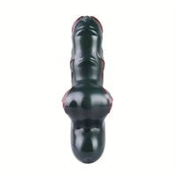 7.8in Alien Mutant Simulation Penis Colorful Ribbed Vaginal Handle Dildo