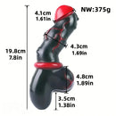 7.8in Alien Mutant Simulation Penis Colorful Ribbed Vaginal Handle Dildo