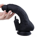 7.8in Black Realistic Dildo For Anus G-spot Vagina Stimulation