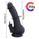7.8in Black Realistic Dildo For Anus G-spot Vagina Stimulation